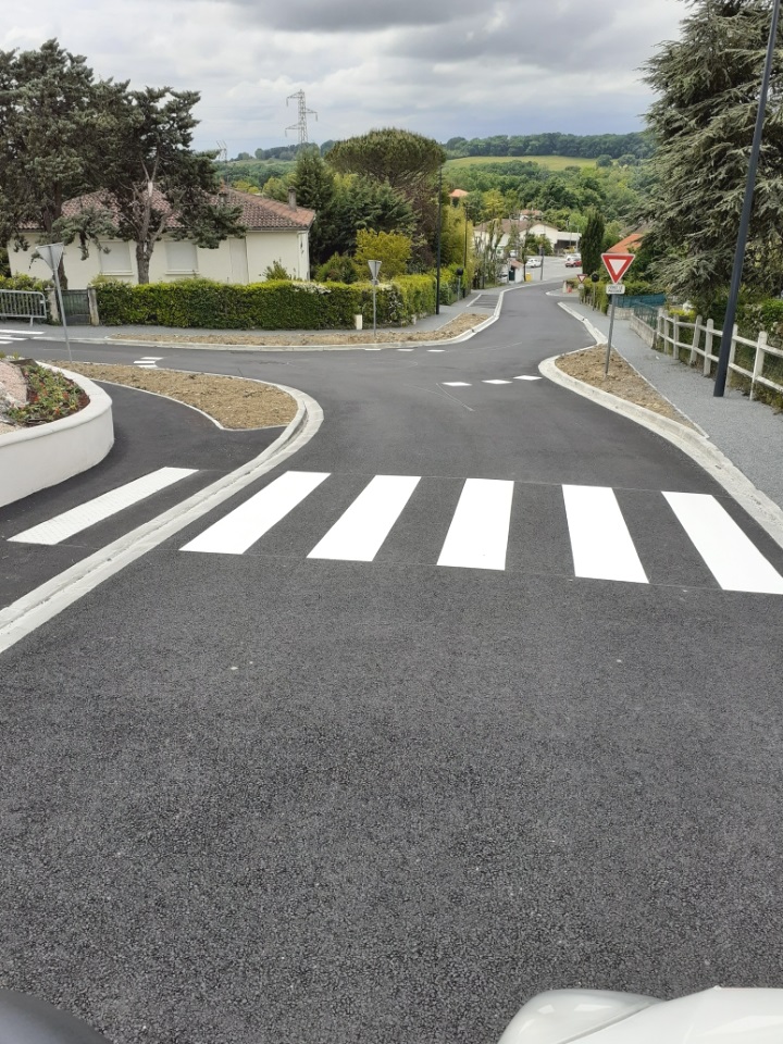 Marquage voierie passage piétons - Réalisation S2RA 47